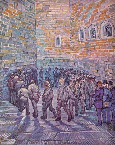 Vincent Van Gogh The Round of the Prisoners Sweden oil painting art